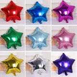 Пентагонский шарический шарик монохромный день рождения Steam Star Star Aluminum Film Детский мультфильм, выгрязнение свадебной свадебной украшения
