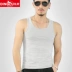 Đàn hồi! Áo vest nam cotton thể thao chạm đáy áo thể thao mùa hè trẻ trung bó sát - Áo vest cotton áo khoác đông nam Áo vest cotton
