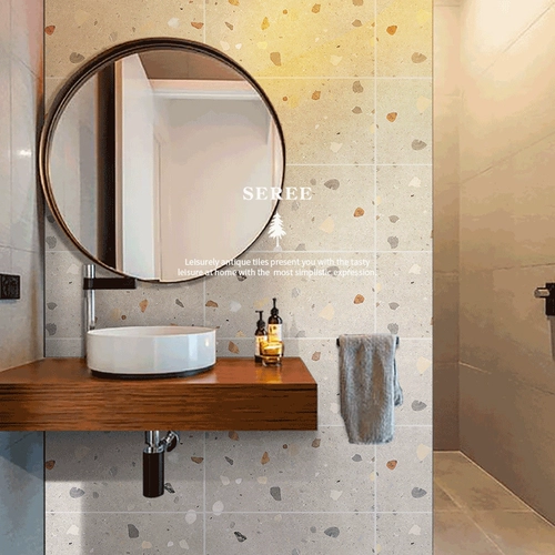 Большой гранулированный водный стекляне кирпичный кирпичный ресторан Antique Brick 600x600 Магазин одежды Кофейня Анти -Скид