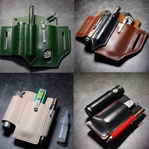 Tactical belt storage wallet attack pen flashlight knife carrying EDC multi-purpose waist clip sheath knife cover