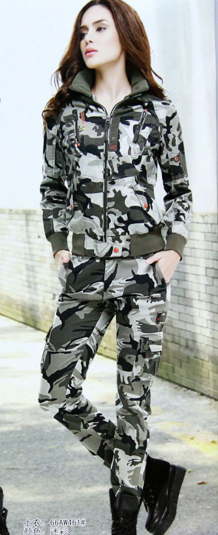 陸海空正品女款秋冬季迷彩服66aw2立領加厚戶外休閒迷彩夾克 陸海空正品女款秋冬季迷彩服66aw2立領加厚戶外休閒迷彩夾克