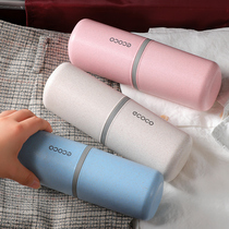 Simple Travel Washing Cup Portable Toothbrush Storage Box Multifunctional Brushing Cup Toothbrush Box Mouthwash Cup Set