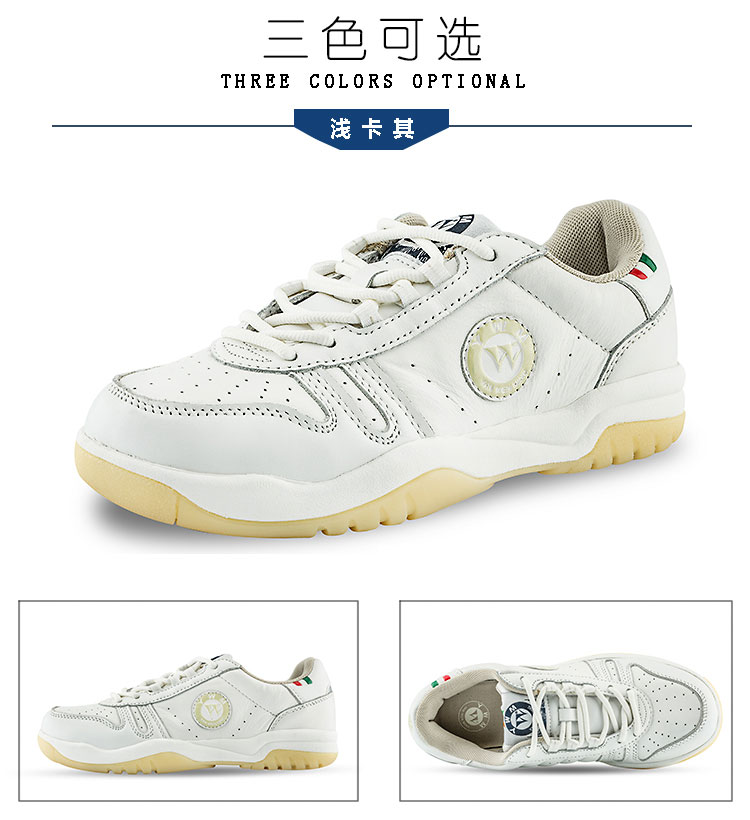 Yan Wenming hàng đầu của nam giới mùa xuân đích thực thể thao chuyên nghiệp retro của phụ nữ new casual trắng mặc đào tạo giày quần vợt giầy thể thao nữ