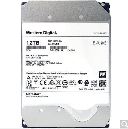 Western Digital (HUH721212ALE600) 12TB HC520 Helium Sealed Enterprise Hard Drive