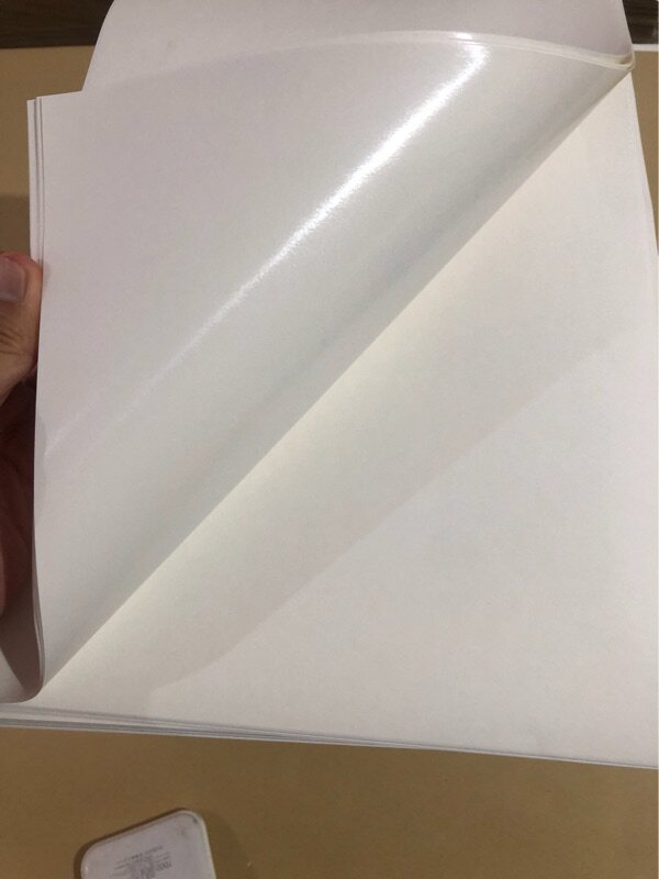 White Cow Leather Anti Oil 78 By 107 Shower Film Kraft Paper Table White Coated Paper Paper Waterproof Oil Proof