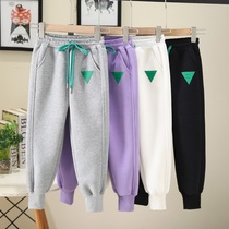 Girl Pants Spring Autumn 2022 New Foreign Air Outwear CUHK Child Spring Clothing Fashion Childrens Sweatpants Casual Sports Pants