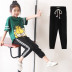 Womens trẻ em lớn sweatpants bông Masha 2020 mới mùa xuân và mùa thu thường quần Harun quần childrens xà cạp mất. 