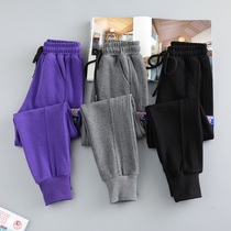 Girl Pants Sports Pants Sweatpants Casual Pants Children Spring Dress 2022 New CUHK Children Fashion Foreign Pistachio Spring Autumn
