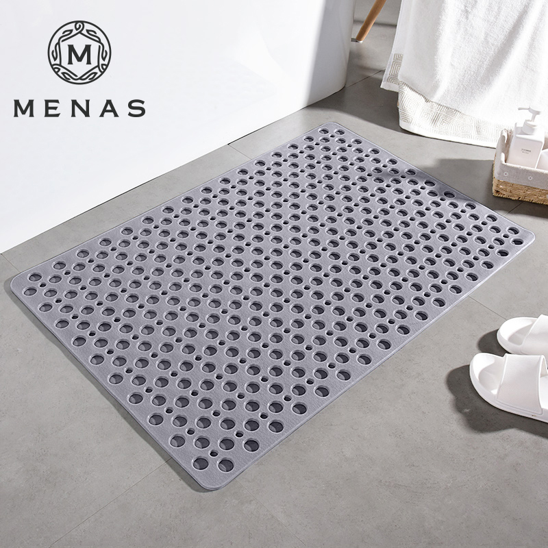 Bathroom anti-slip toilet anti-slip floor cushion shower room hollowed-out foot pad toilet bath flush cushion mat household large-Taobao