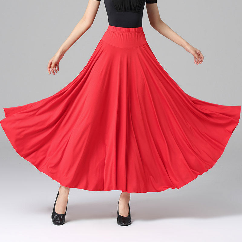 Dambo Romorden Dance Half Body Dress Interdance Large Hem Skirt National Scale Dancer Dress Social Dance Dress Practice Square Dance Dress