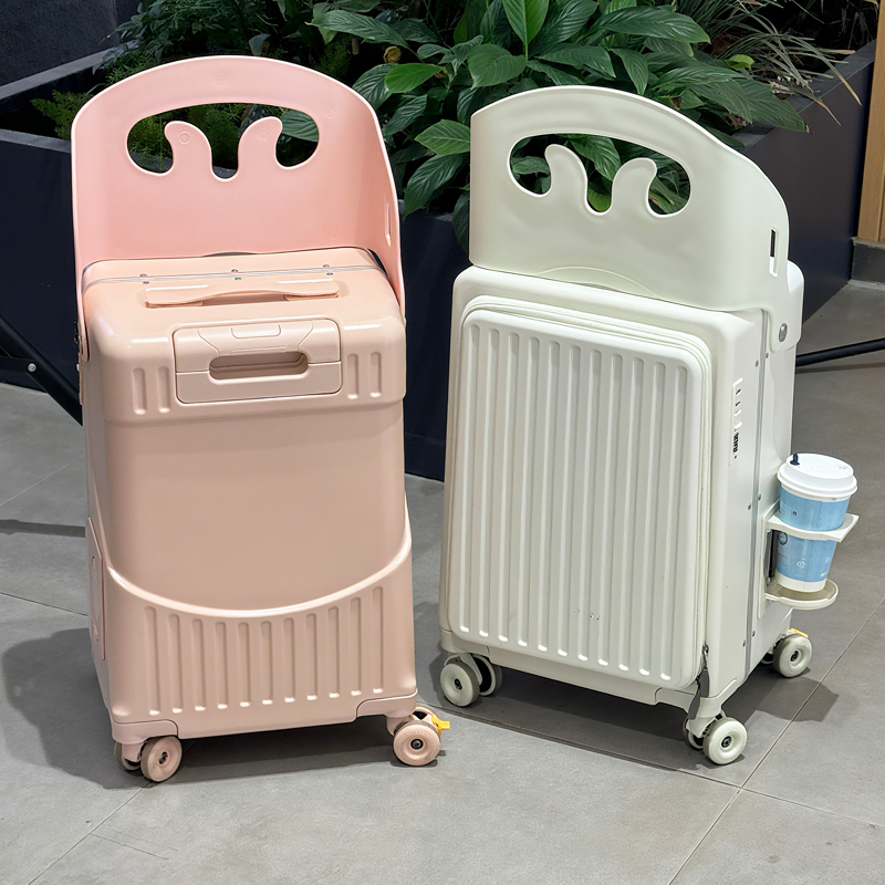 New Style Mommy Suitcase, Children Can Ride on It, Baby Travel Essential, Kids' Trolley Case, Women's Travel Suitcase, 22inch Men's