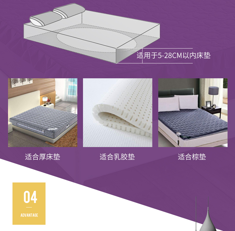 梓 Tấm trải giường bằng vải bông trampoline một mảnh chống trượt Simmons nệm bọc nệm dày tấm trải giường 1,8m - Trang bị Covers Ga phủ giường