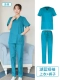 女 湖蓝色 短袖（套装 ）涤棉