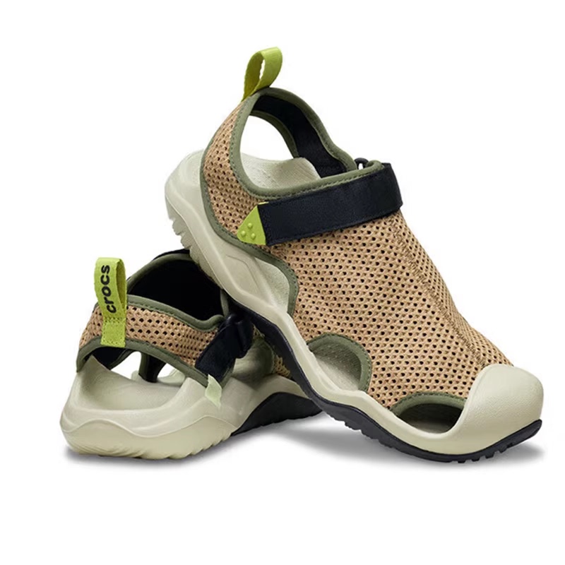 Crocs Men's Shoes 2026 Summer New Style Cool Mesh Sandals Comfortable Lightweight Sports Sandals 211095