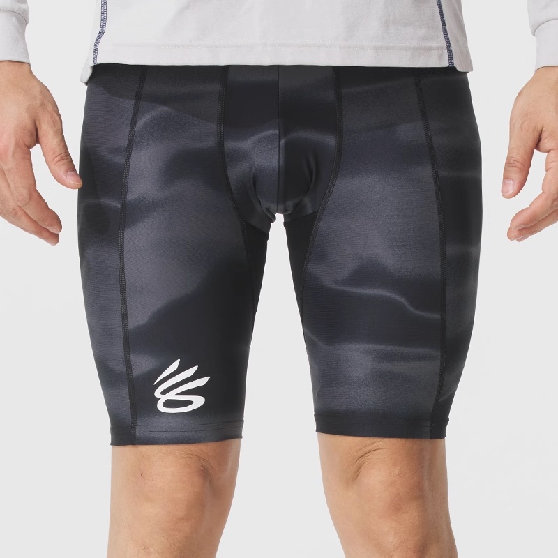 Ua under Armour Compression Training Shorts Spring New Men's Breathable Sports Pants Running Mid-Length Shorts 1379829