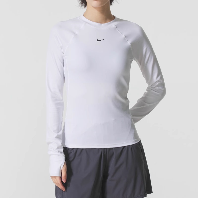 Nike T-Shirt Women's Autum Sportswear Running Fitness Training Breathable Tight Long-Sleeved Pullover Fv7846 Nike T-Shirt Women's Autum Sportswear Running Fitness Training Breathable Tight Long-Sleeved Pullover Fv7846