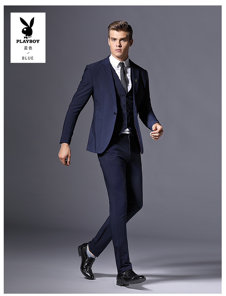 Bộ đồ vest Playboy nam phiên bản Hàn Quốc của Slim Groom chú rể váy cưới Người đàn ông tốt nhất để làm việc phù hợp với nam giới bộ vest nam