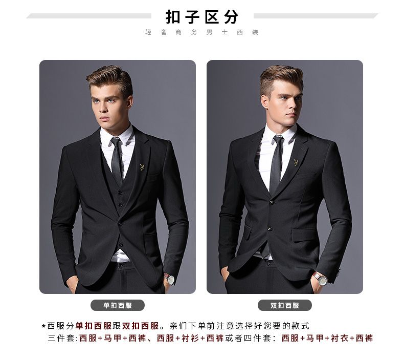 Bộ đồ vest Playboy nam phiên bản Hàn Quốc của Slim Groom chú rể váy cưới Người đàn ông tốt nhất để làm việc phù hợp với nam giới bộ vest nam