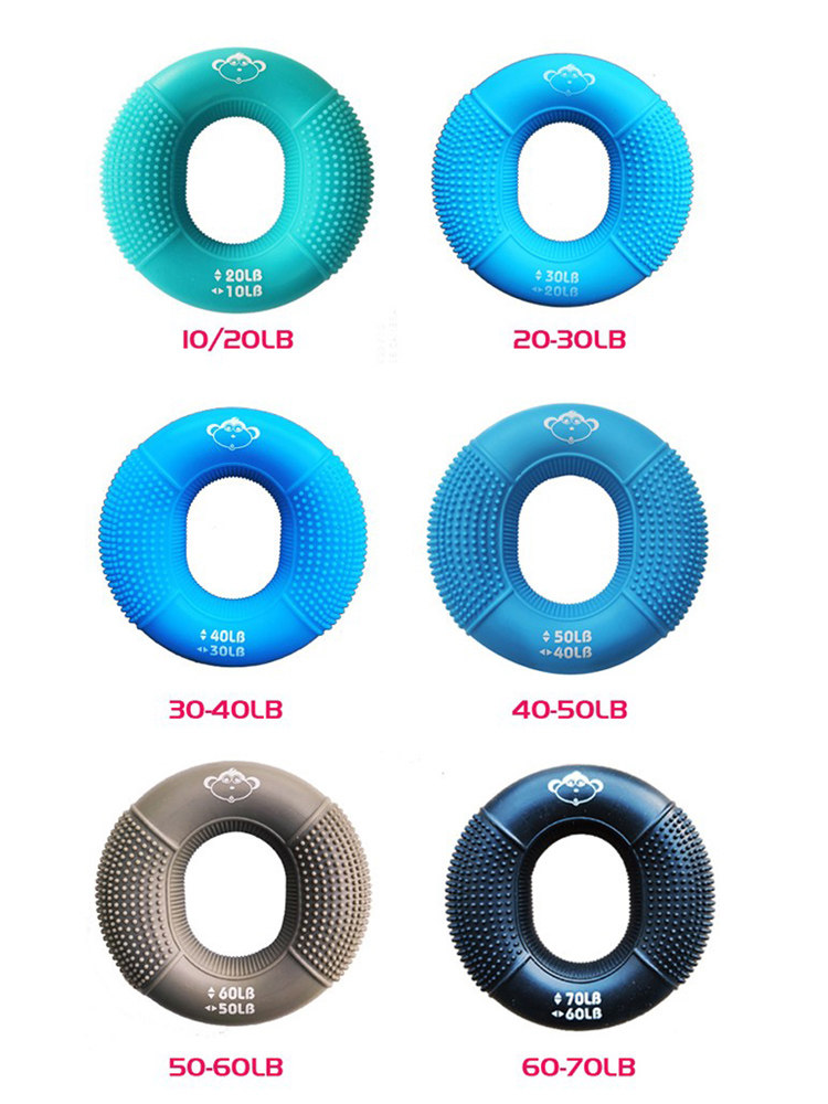 Silicone Grip Ring for Men and Women, Professional Training for Arm Muscles, Hand Strength, Children and Students, Finger Rehabilitation Exercise Equipment