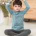 Bộ đồ lót mùa đông dày của trẻ em InBren cho bé nhung áo len bé trai cotton mùa thu đồ thể thao trẻ em Quần áo lót