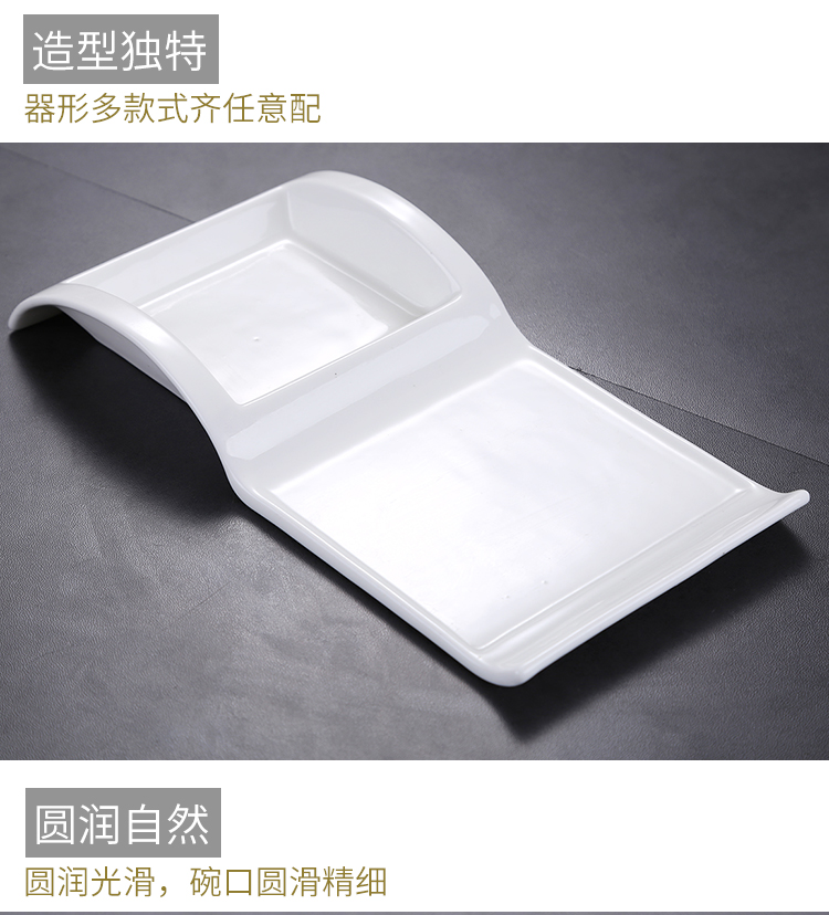 Sugar water bowl dessert to use creative pure white ceramic tableware suit square bowl of rice bowls of soup bowl of porridge bowl bowl of steamed dense eggs