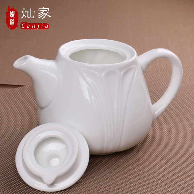 The downtown home yulan pot of lead - free pure white coffee pot cool creative teapots European ceramic pot, kettle hotel household utensils