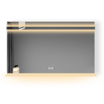 Smart bathroom mirror LED wall-mounted washbasin wall makeup mirror extended custom bathroom mirror with storage rack