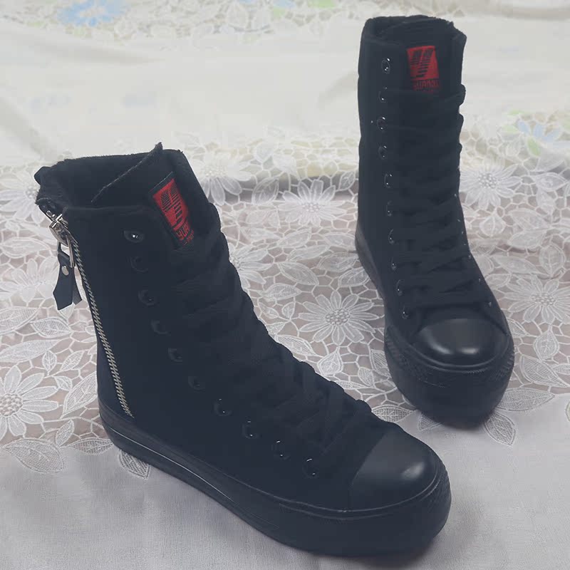 Mùa thu và mùa đông cao giúp cộng với đôi giày nhung ấm áp của phụ nữ boot nữ cổ cao