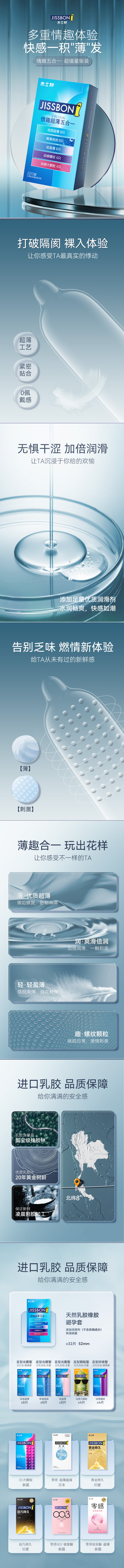 旗舰店隐私发货,Jissbon 杰士邦 超薄避孕套 30只 19.9元包邮 值值值-买手聚集的地方