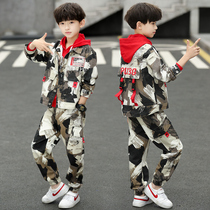 Childrens clothing boys autumn suit 2021 spring and autumn boys in the Korean version of handsome three-piece foreign tide clothes