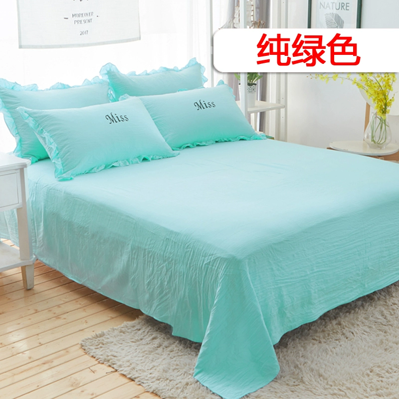 Giường ga giường li phần đơn sinh viên ký túc xá giường đơn 1,8 mét 1,5m phim hoạt hình 1,2 quilt in gió - Khăn trải giường