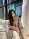 MMENGJA Jinjiang female writer handmade double-sided overcoat women's autumn and winter Korean mid-length wool coat