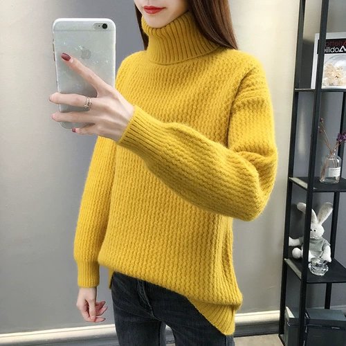 Зимний базовый приятный телу свитер, увеличенная толщина, коллекция 2022, оверсайз