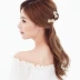 Cô dâu vương miện hoa dại bện tóc kẹp tóc kẹp pin chèn hình chữ U kẹp tóc rhinestone phụ kiện tóc kẹp tóc nữ Phụ kiện tóc