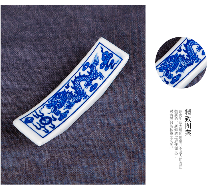 Jingdezhen đũa đũa truyền thống đũa đũa đũa đũa truyền thống hộ gia đình Trung Quốc sứ màu xanh và trắng bộ bát đĩa đẹp