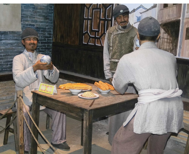 Vintage xanh bên bát xô bát mì bát súp bát cơm bát hoài cổ Ge ba bát Bộ đồ ăn Jingdezhen có thể được tùy chỉnh logo bộ bát đĩa đẹp