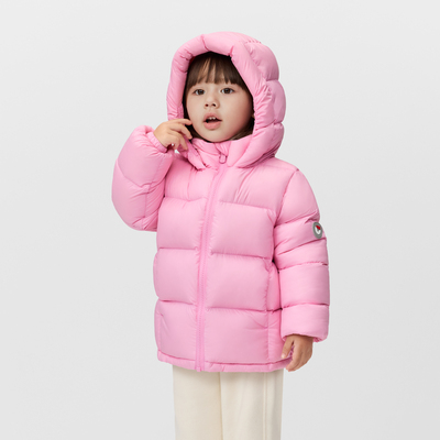 Nanny Goose Children's Short down Jacket with Hood, Warm Puffer Coat for Boys and Girls, Windproof Casual Thickened Winter Wear — 1