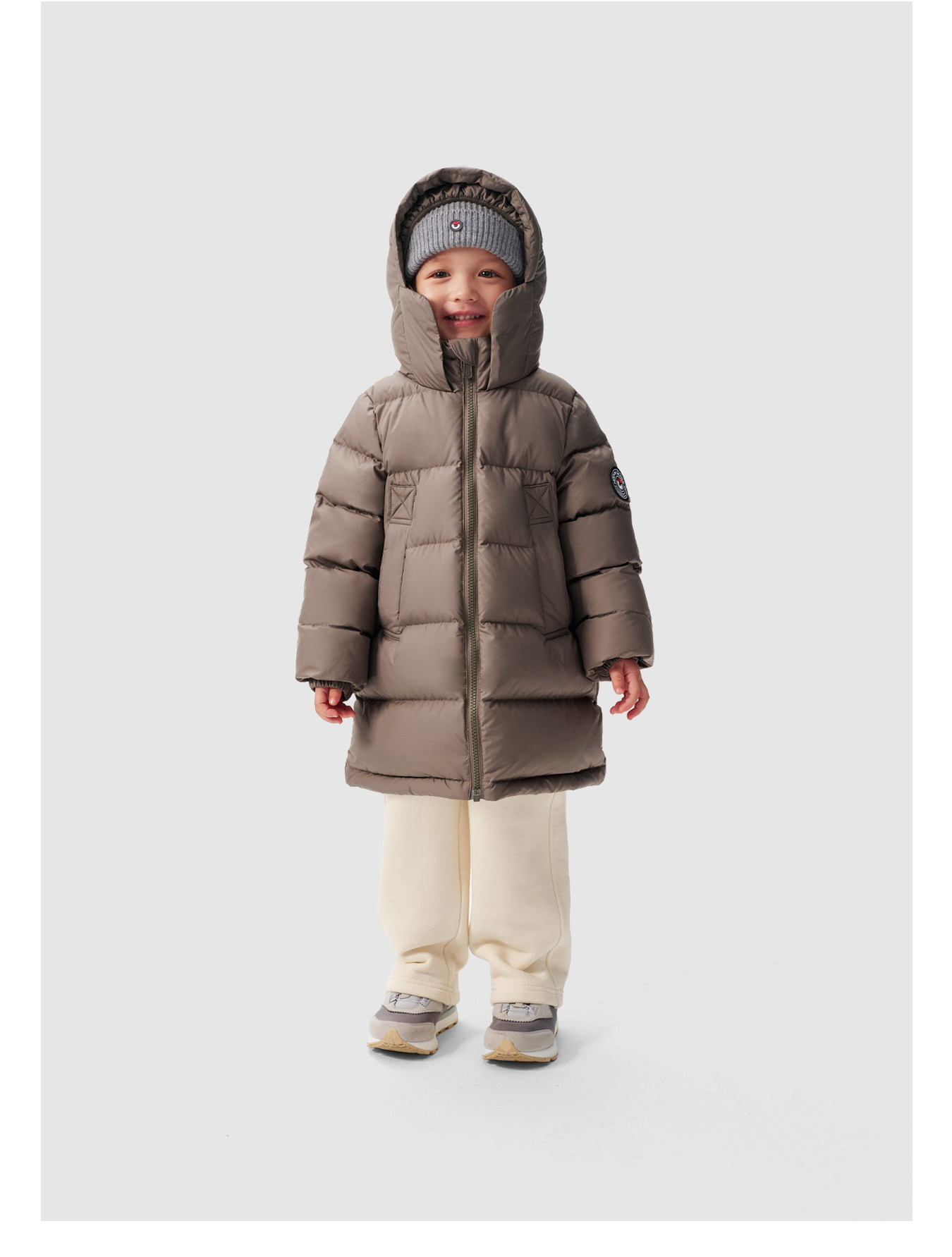 Nanny Goose Mid Length Long Length Face Care Thickened Children's down Jacket — 21