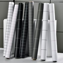 Waterproof self-attached wallpaper self-adhesive ins Plaid male and female wallpaper College student dormitory dormitory renovation background wall living room