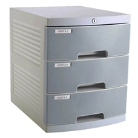 US-1K Трехслойный файловый шкаф серый