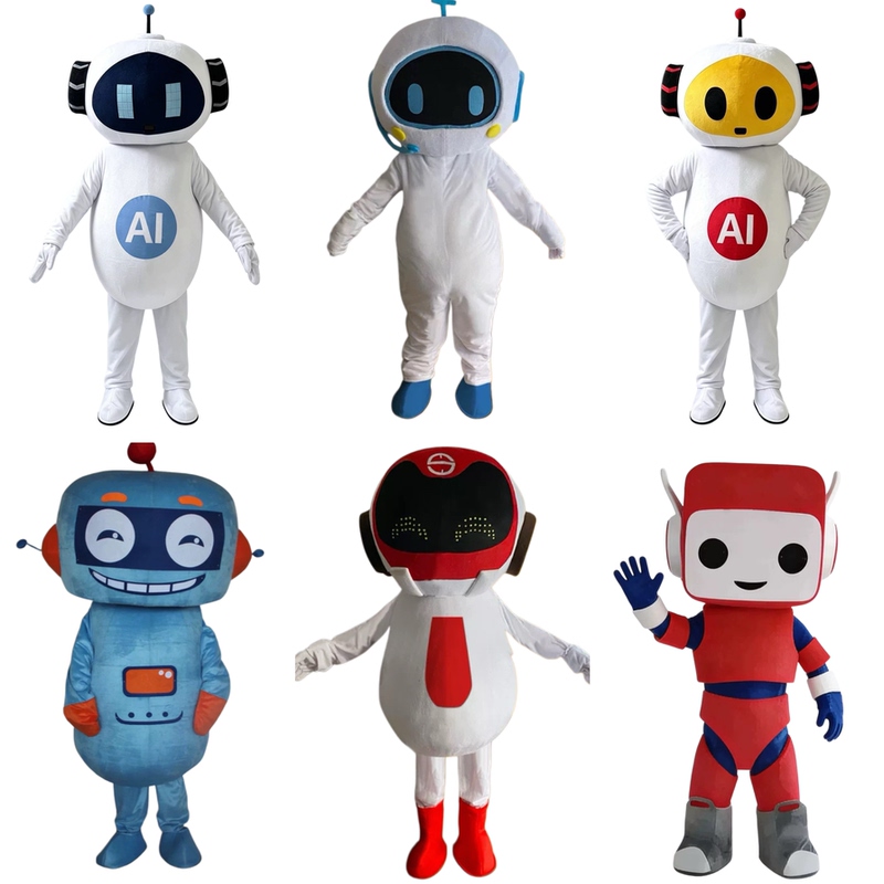 Robot Cartoon Costume Sci-Fi Ai Robot Doll Costume Adult Walking Performance Costume Mall Prop Costume