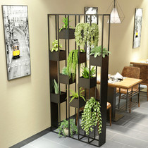 Nordic Light Extravagant Office Partition Screen Cabinet Living-room Dining Room Dining Room Decorated Wall Cabinet Ground Green Flower Shelf Plant Shelf