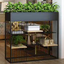 Nordic wind green plant Flower Shelf Partition Flower Trough room Office Aisle Office Aisle Creative Floor Flower Box Flower Shelf