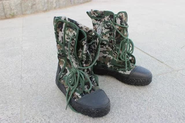 Bottes militaires pour homme en toile - Ref 1400970 Image 9