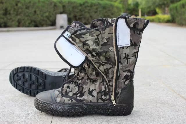 Bottes militaires pour homme en toile - Ref 1400970 Image 15