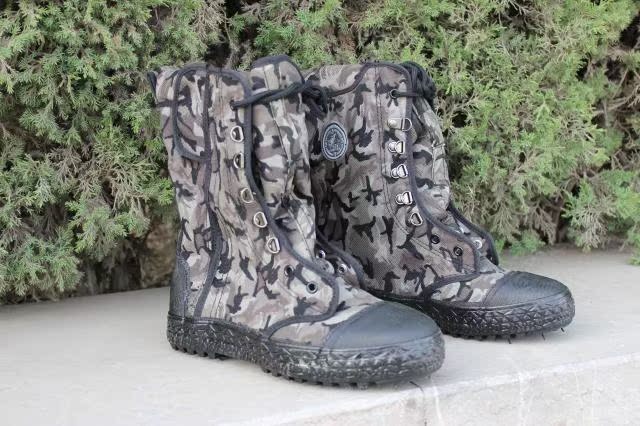 Bottes militaires pour homme en toile - Ref 1400970 Image 12