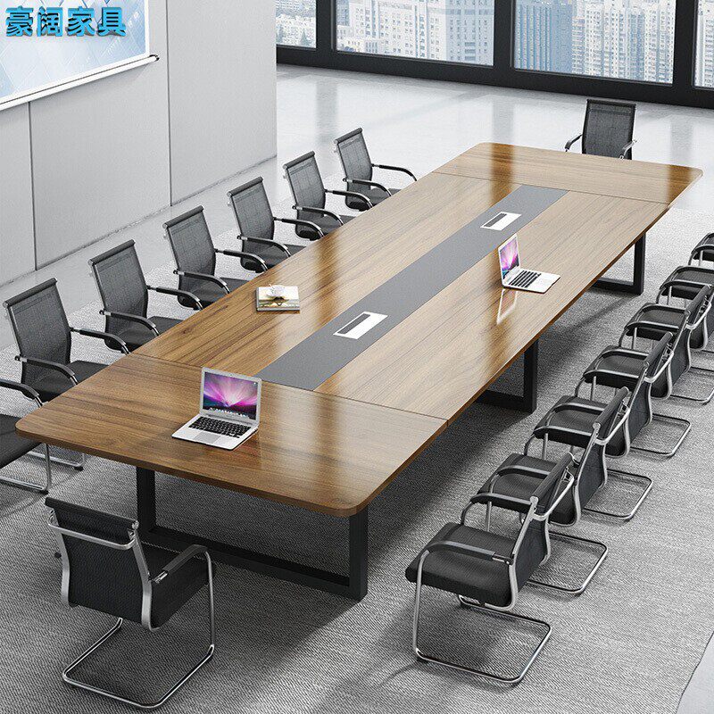 Conference table long table simple modern negotiation training negotiation table office chair combination meeting room large workbench