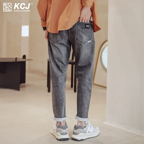 Весенние джинсы, трендовые брендовые штаны, 2021 года, оверсайз, свободный прямой крой, осенние