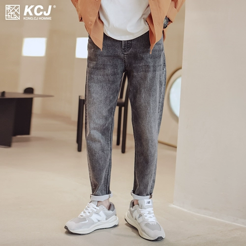 Весенние джинсы, трендовые брендовые штаны, 2021 года, оверсайз, свободный прямой крой, осенние