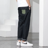 Джинсы, осенние трендовые летние тонкие штаны, свободный прямой крой, 2021 года